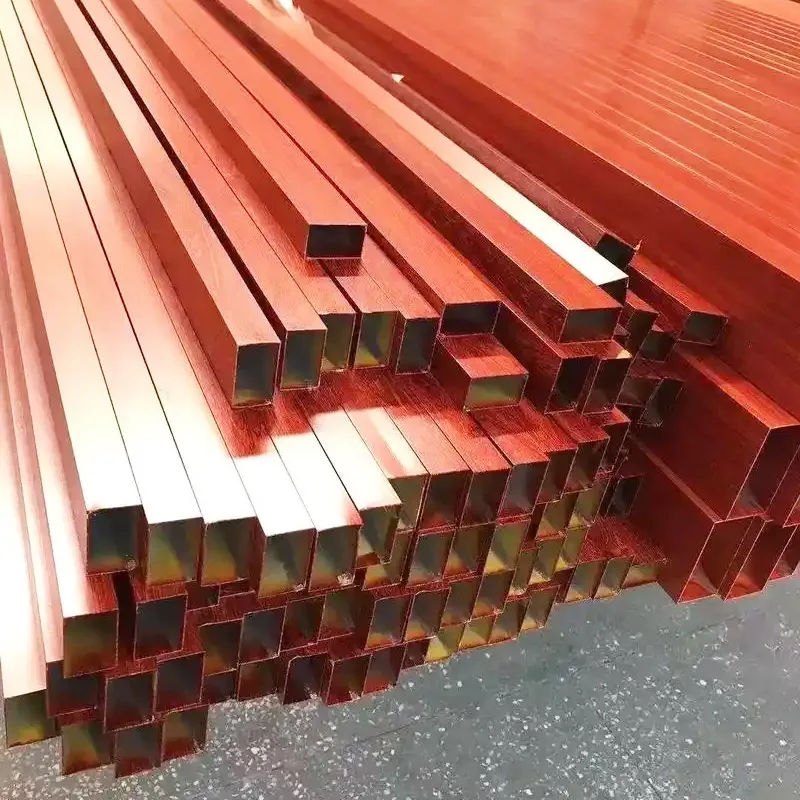 Tubo quadrato in alluminio 7075